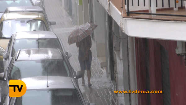 LLuvia en Dénia Agosto 6
