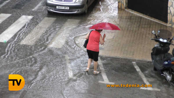 LLuvia en Dénia Agosto 9